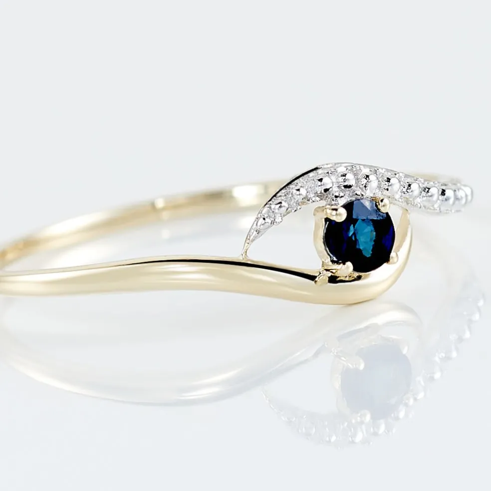 Bague Or Jaune Karmele Saphir