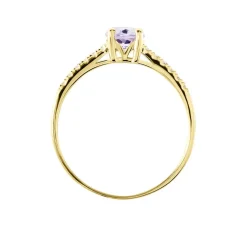 Bague Or Jaune Manon Améthyste