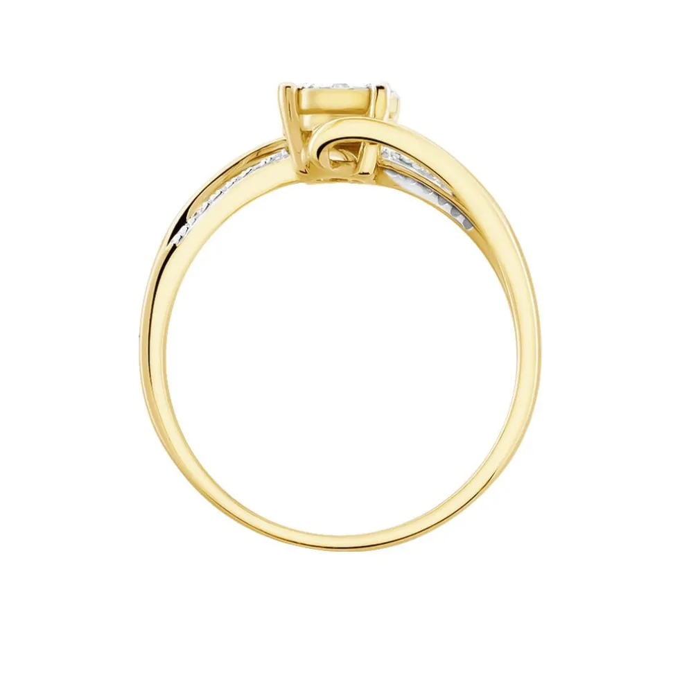 Bague Petunia Or Jaune Diamant