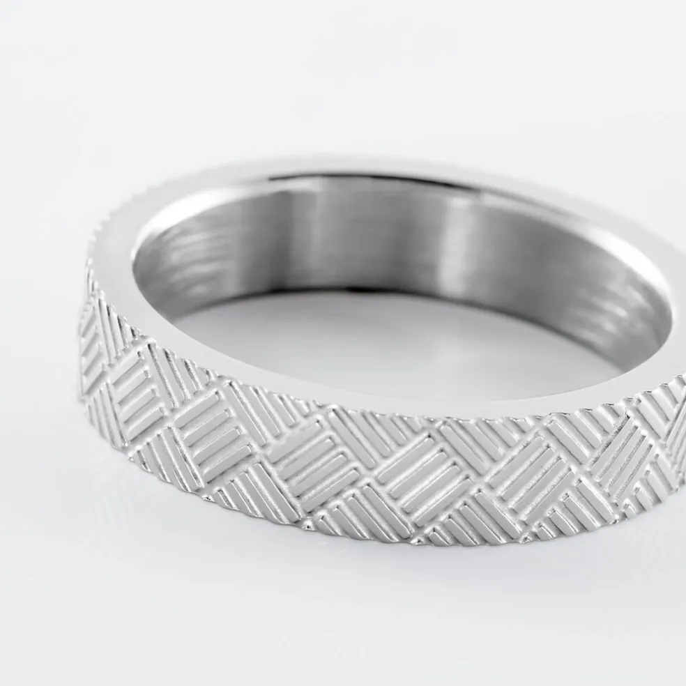 Bague Phebus Him Acier Blanc