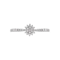 Bague Shin Or Blanc Oxyde De Zirconium