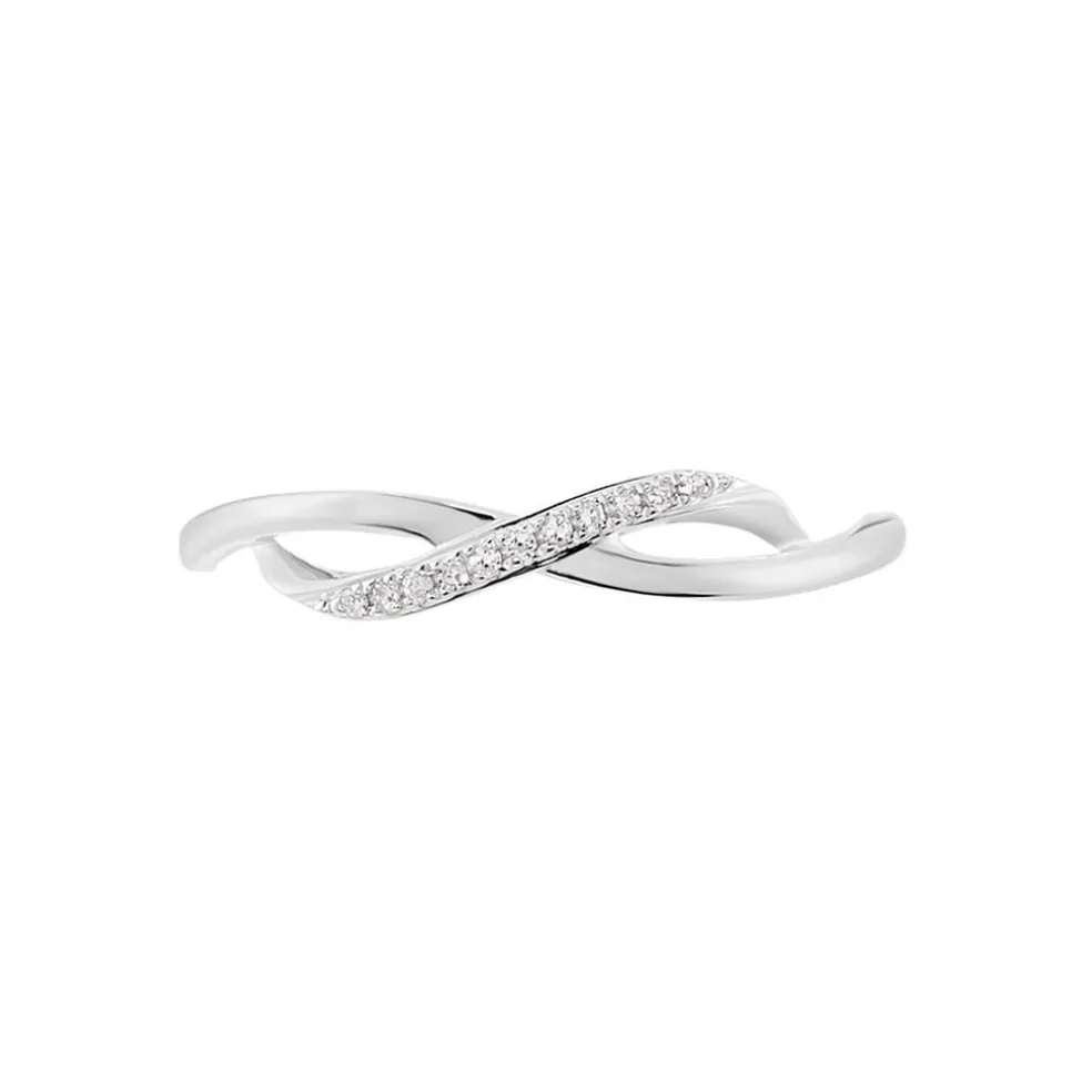 Bague Smina Or Blanc Diamant