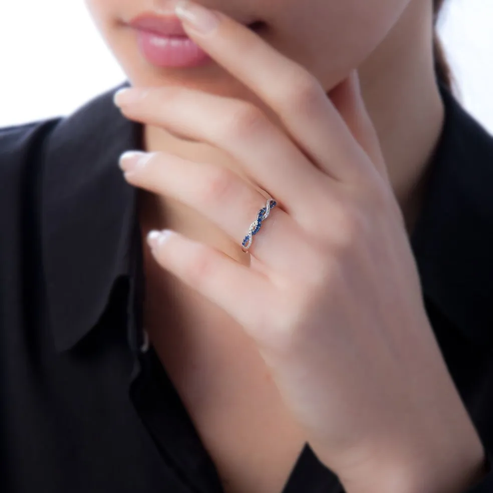 Bague Sofia Or Rose Rubis Et Diamant