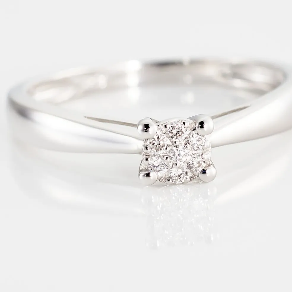 Bague Solitaire Artemis Or Blanc Diamant