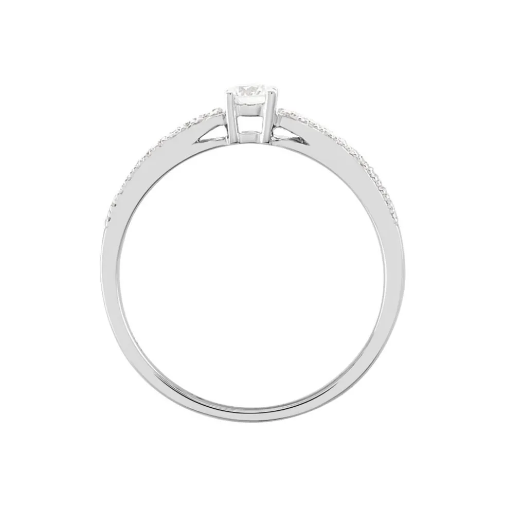 Bague Solitaire Katalina Or Blanc Diamant