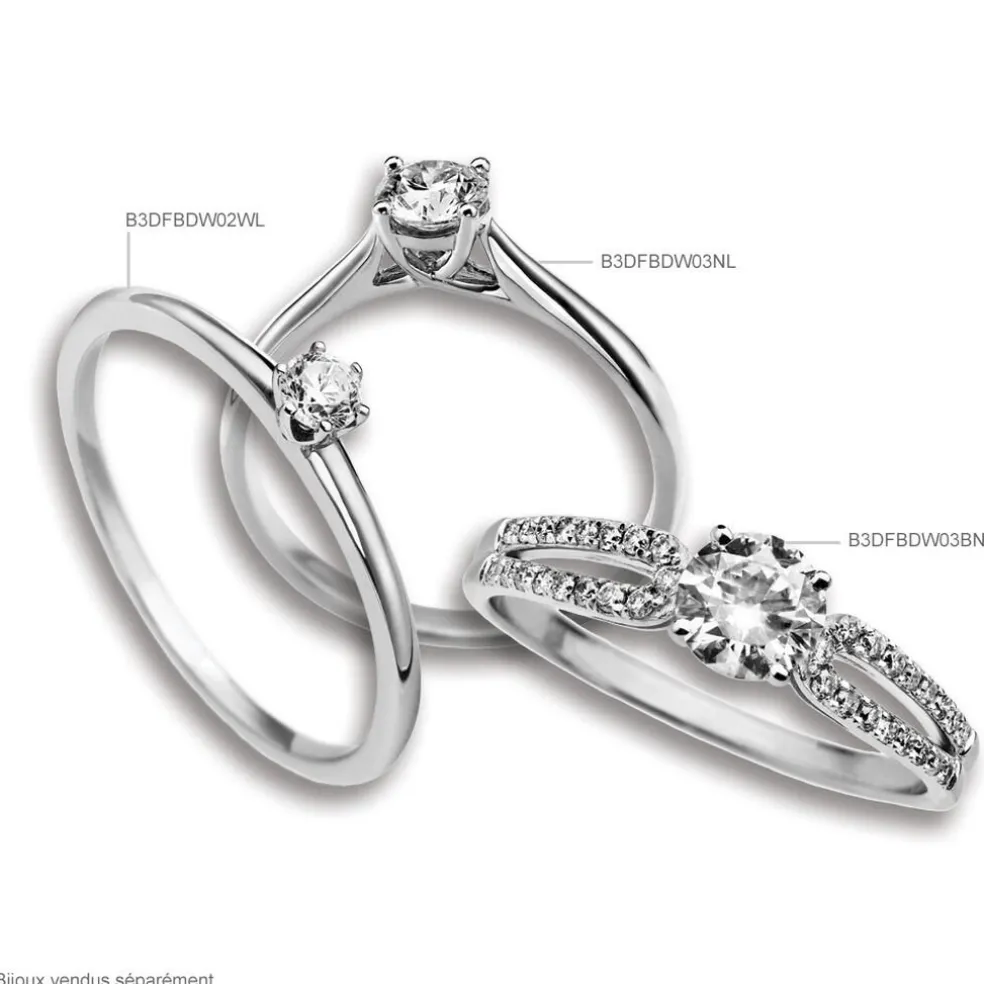 Bague Solitaire Katalina Or Rose Diamant