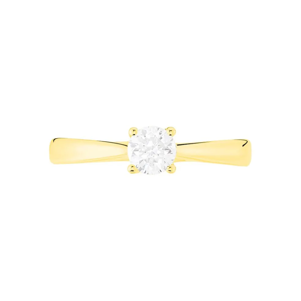 Bague Solitaire Victoria Or Jaune Diamant