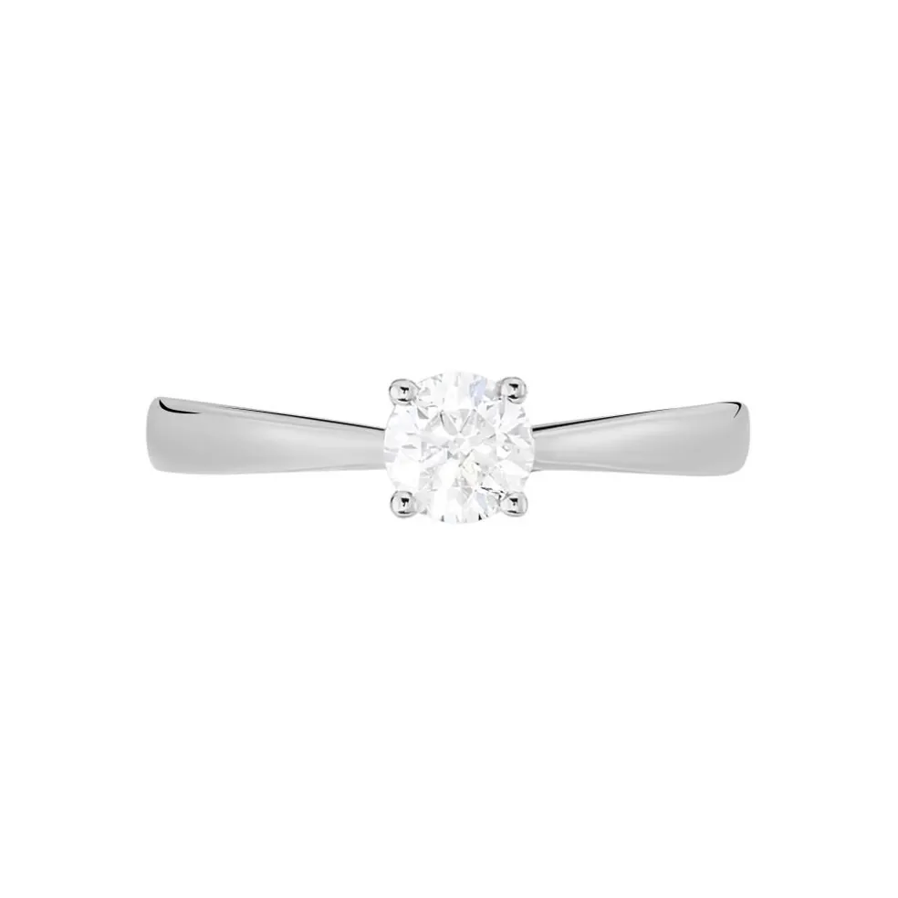 Bague Solitaire Victoria Or Blanc Diamant
