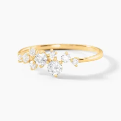 Bague Sparkle Or Jaune Oxyde De Zirconium