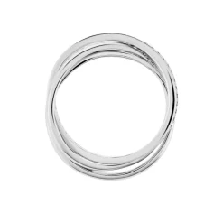 Bague Tahti Argent Blanc Oxyde De Zirconium