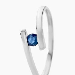 Bague Tamyra Or Blanc Saphir