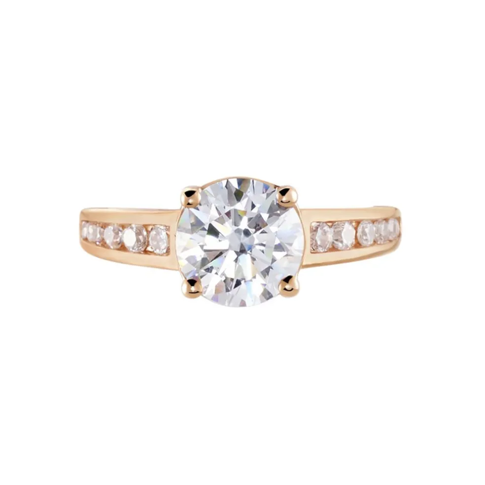 Bague Tatjana Or Rose Oxyde De Zirconium