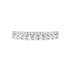 Bague The Crown Or Blanc Oxyde De Zirconium