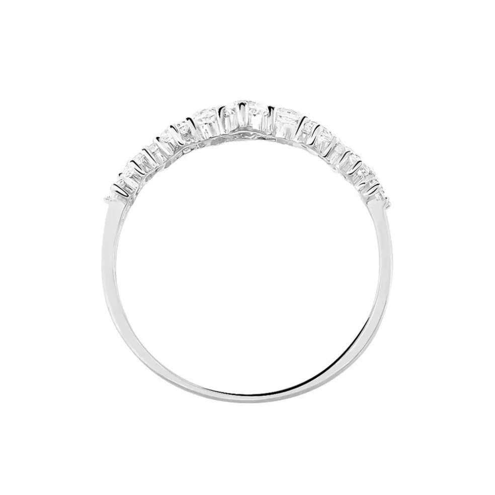 Bague Tokyo Or Blanc Oxyde De Zirconium