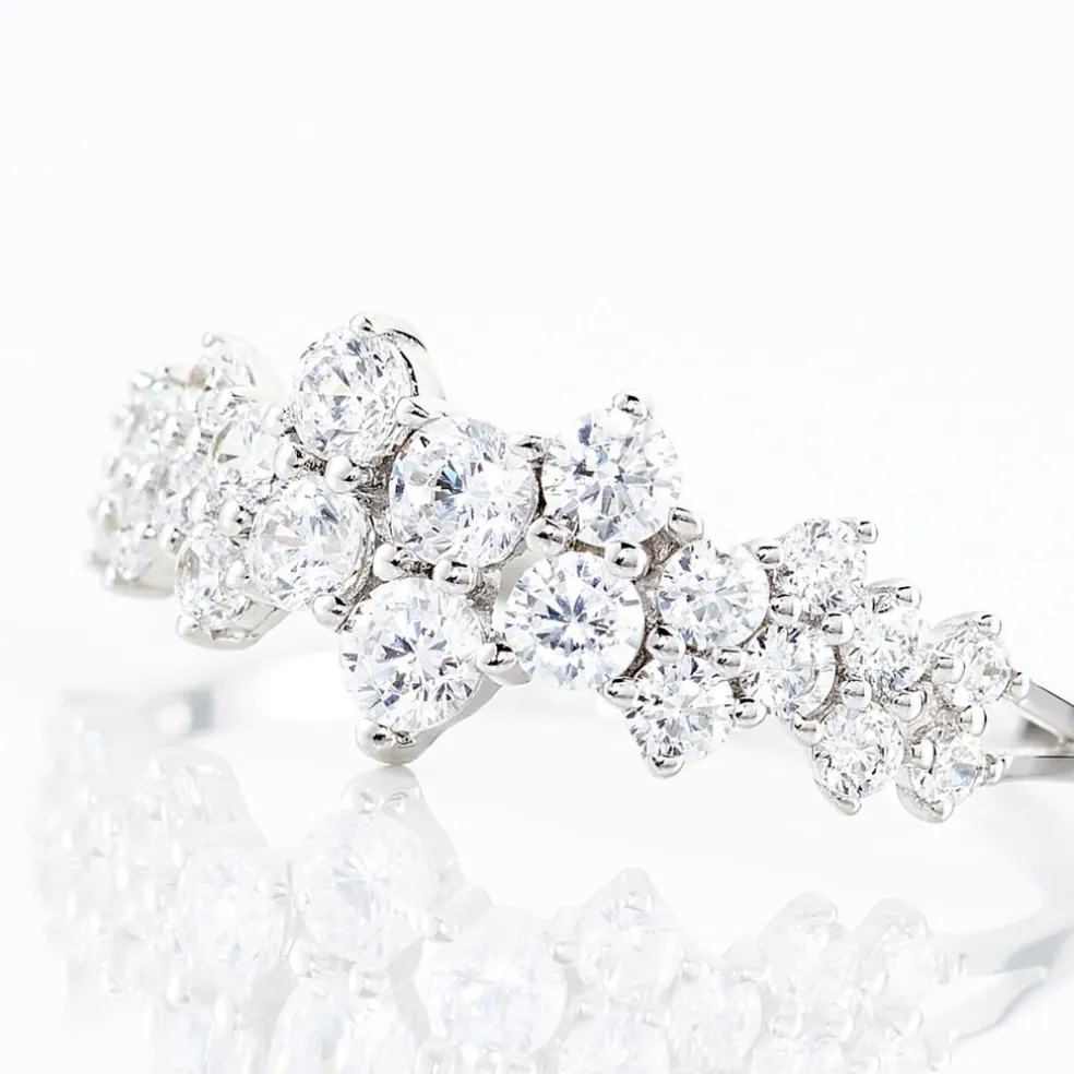 Bague Tokyo Or Blanc Oxyde De Zirconium