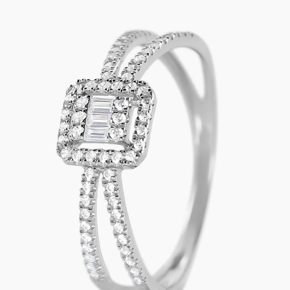 Bague Twila Or Blanc Oxyde De Zirconium
