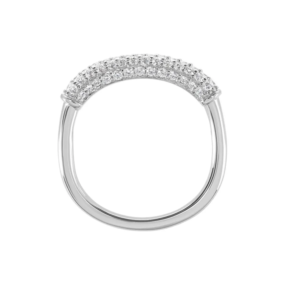 Bague Urban Call Argent Blanc Oxyde De Zirconium