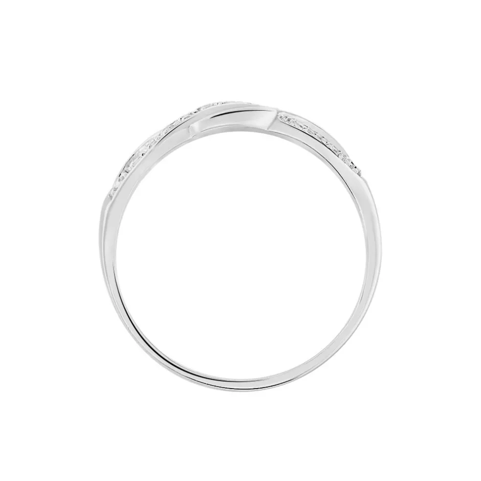 Bague Vaguelette Or Blanc Diamant