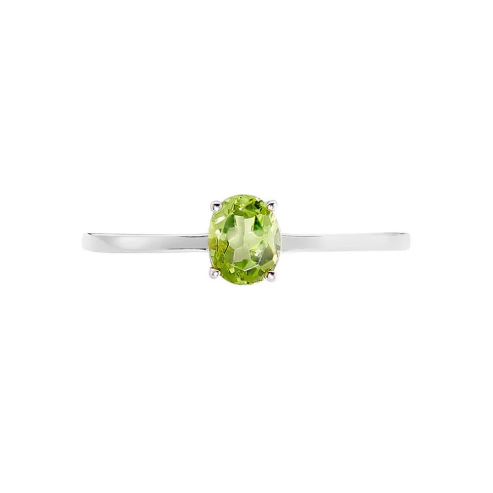 Bague Valentino Or Blanc Péridot