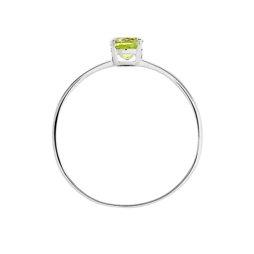 Bague Valentino Or Blanc Péridot