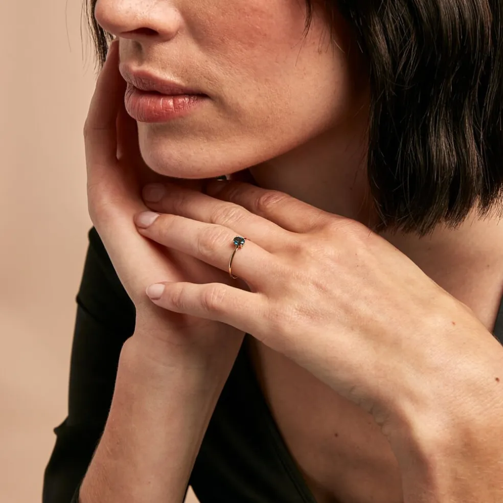 Bague Valentino Or Jaune Topaze