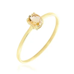 Bague Valentino Or Jaune Citrine