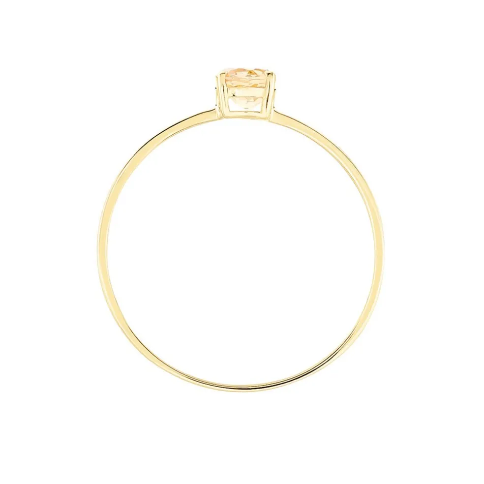 Bague Valentino Or Jaune Citrine