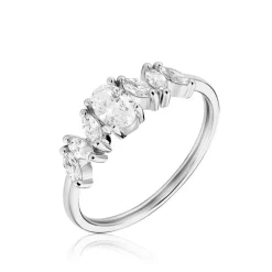 Bague Winter Sweetness Argent Blanc Oxyde De Zirconium