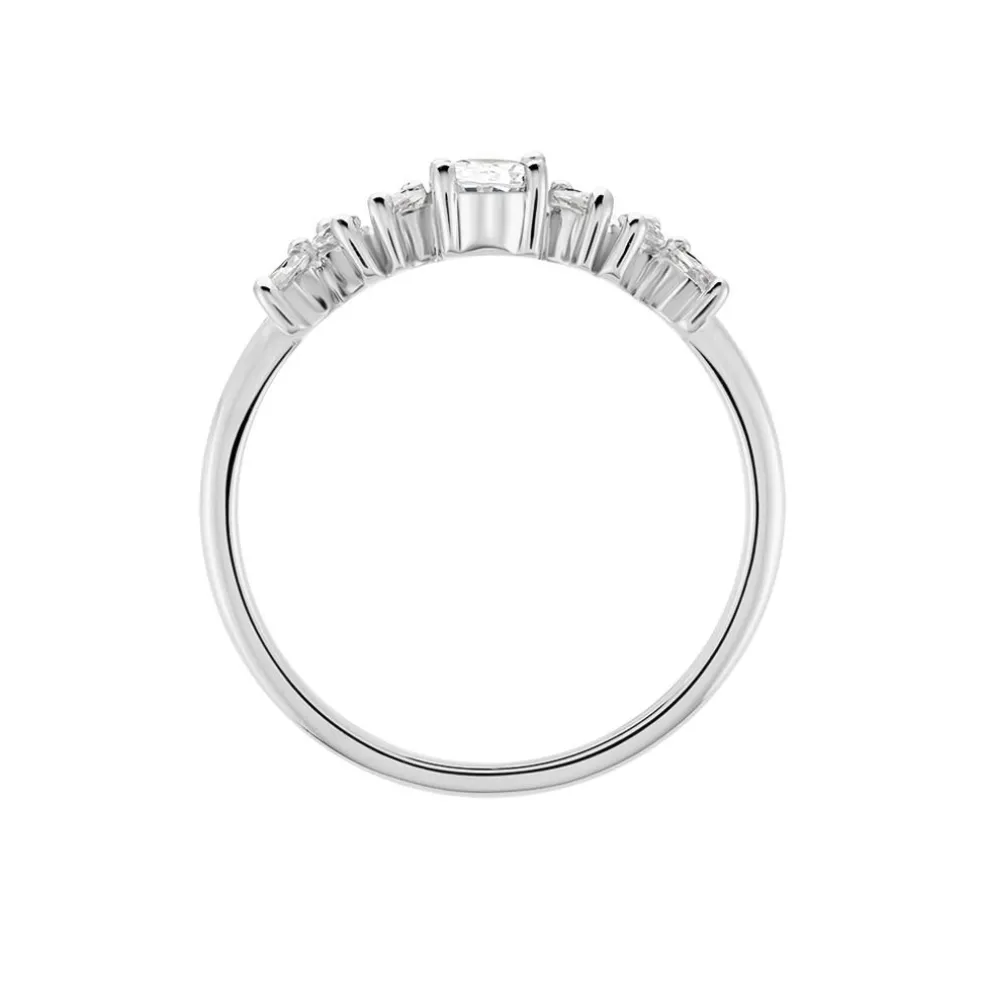 Bague Winter Sweetness Argent Blanc Oxyde De Zirconium