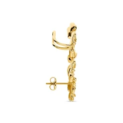 Bijou D'oreille Unitaire Dyonis Acier Jaune
