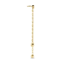 Bijou D'oreille Unitaire Plaqué Or Jaune Kolya Oxydes De Zirconium