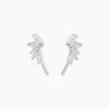Bijoux D'oreilles Duchesse Argent Blanc Oxyde De Zirconium