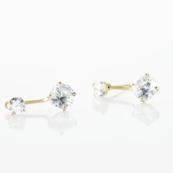 Bijoux D'oreilles Or Jaune Nerius Oxyde