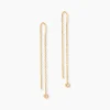 Bijoux D'oreilles Samiha Plaqué Or Jaune Oxyde De Zirconium