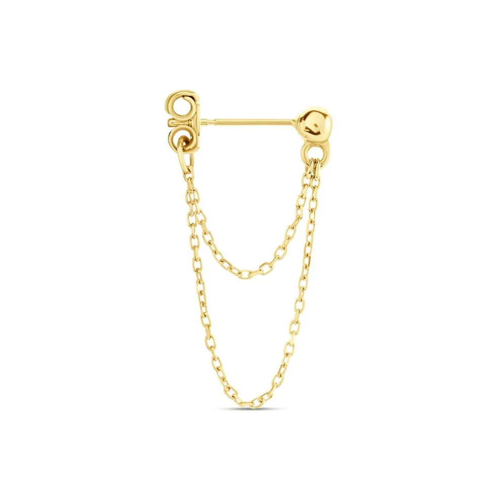Boucle D'oreille Chander Or Jaune