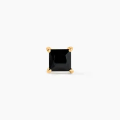 Boucle D'oreille Puce Unitaire Sofiane Plaqué Or Jaune Oxyde Zirconium