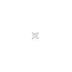 Boucle D'oreille Puces Myralie Or Blanc Diamant