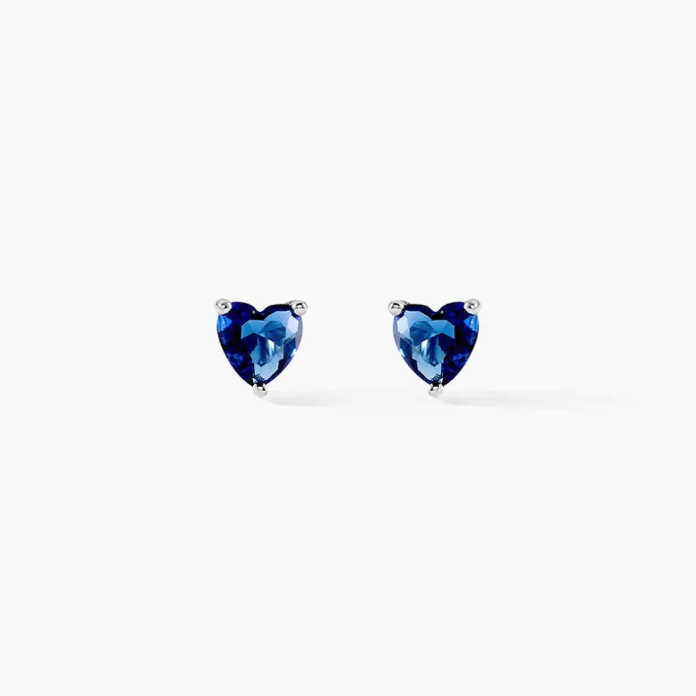 Boucles D'oreilles Kelvyn Argent Blanc Oxyde