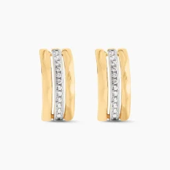 Boucles D'oreilles Pendantes Allyson Or Jaune Oxyde De Zirconium