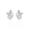Boucles D'oreilles Pendantes Amissa Argent Blanc Oxyde De Zirconium