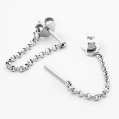Boucles D'oreilles Pendantes Argent Leent