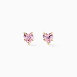 Boucles D'oreilles Puces Daria Or Jaune Oxyde
