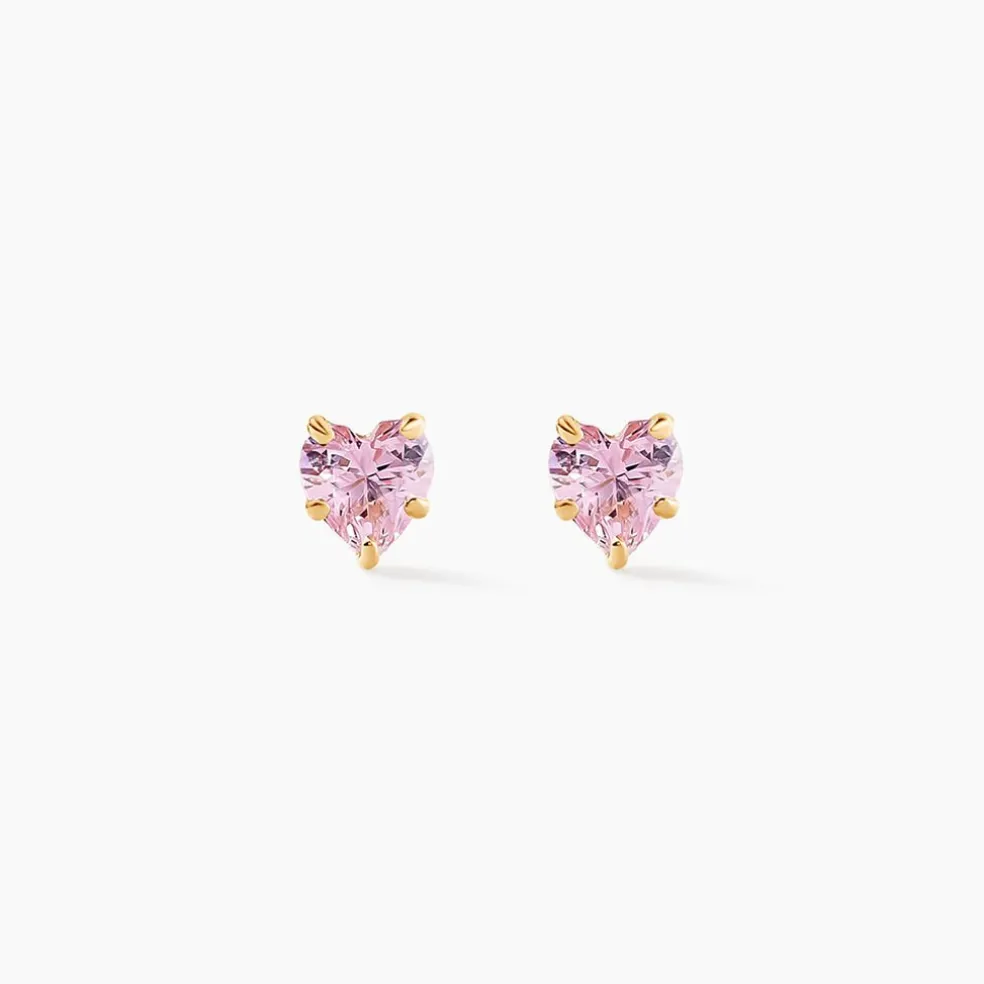 Boucles D'oreilles Puces Daria Or Jaune Oxyde