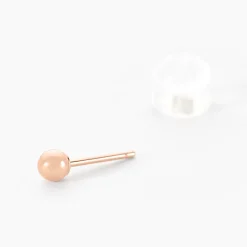 Boucles D'oreilles Puces Or Rose Fidelia