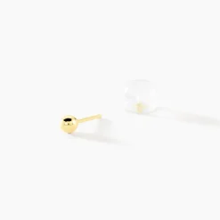 Boucles D'oreilles Puces Or Jaune Fidelia