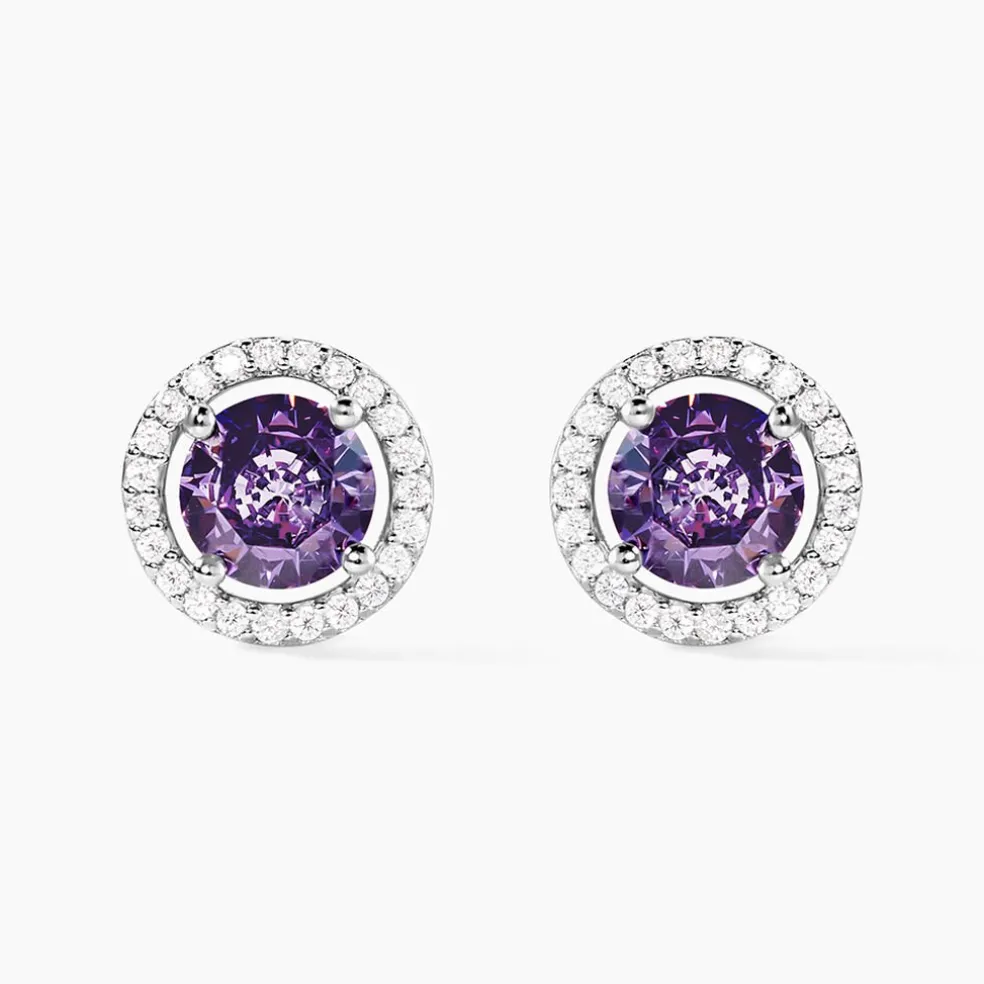 Boucles D'oreilles Puces Rio Argent Blanc Oxyde