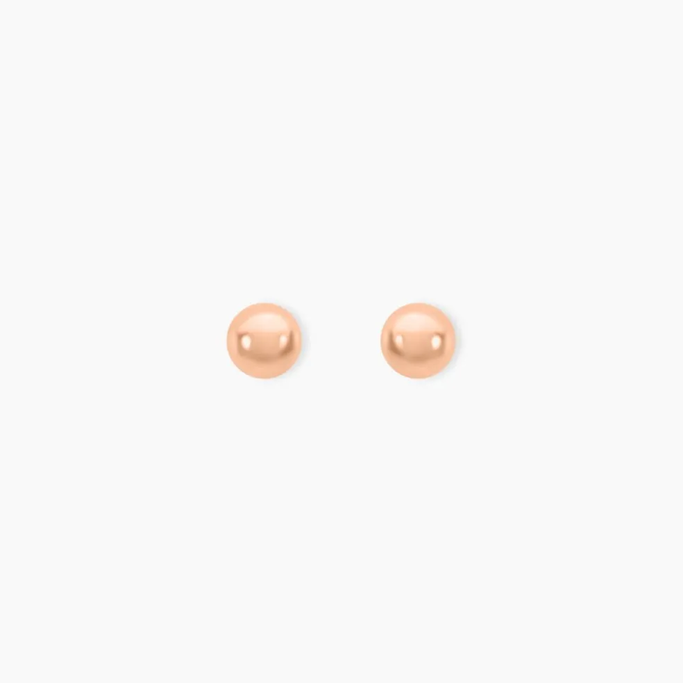 Boucles D'oreilles Puces Virgie Argent Rose