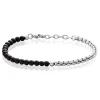 Bracelet Acier Blanc Christiano Onyx