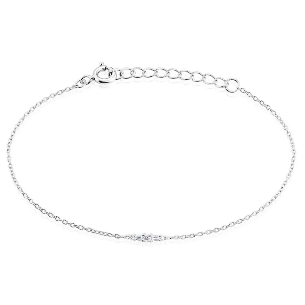Bracelet Adriaan Argent Blanc Oxyde De Zirconium