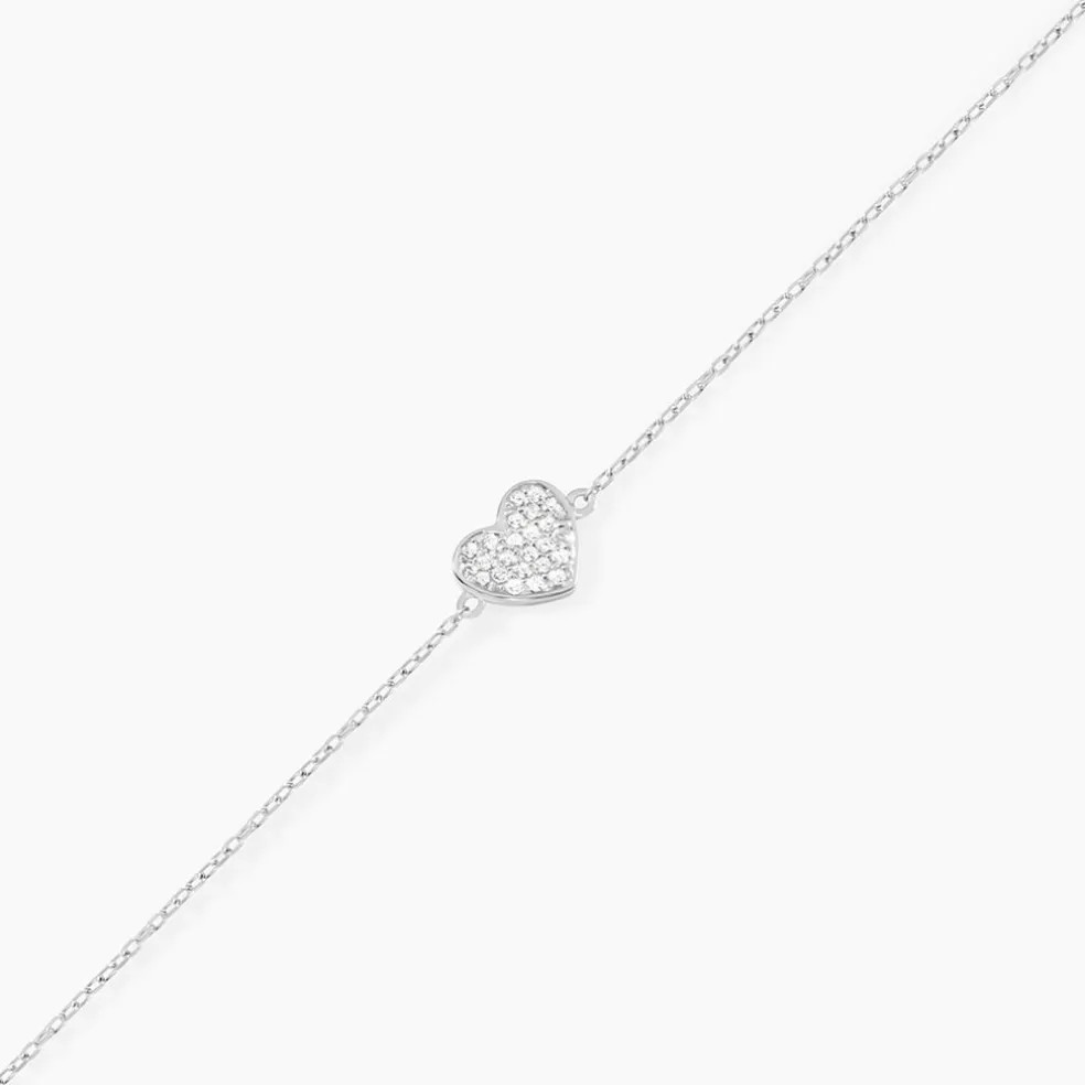 Bracelet Annouk Argent Blanc Oxyde De Zirconium